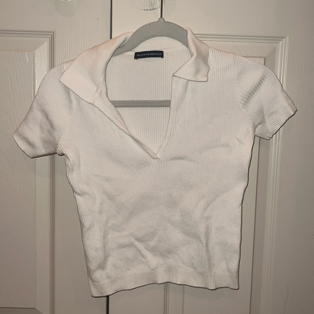 Brandy Melville white crop top